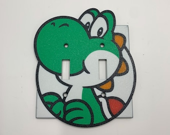 YOSHI Mario Bros. Double plaque de protection pour interrupteur à bascule, décoration de jeu vidéo Nintendo