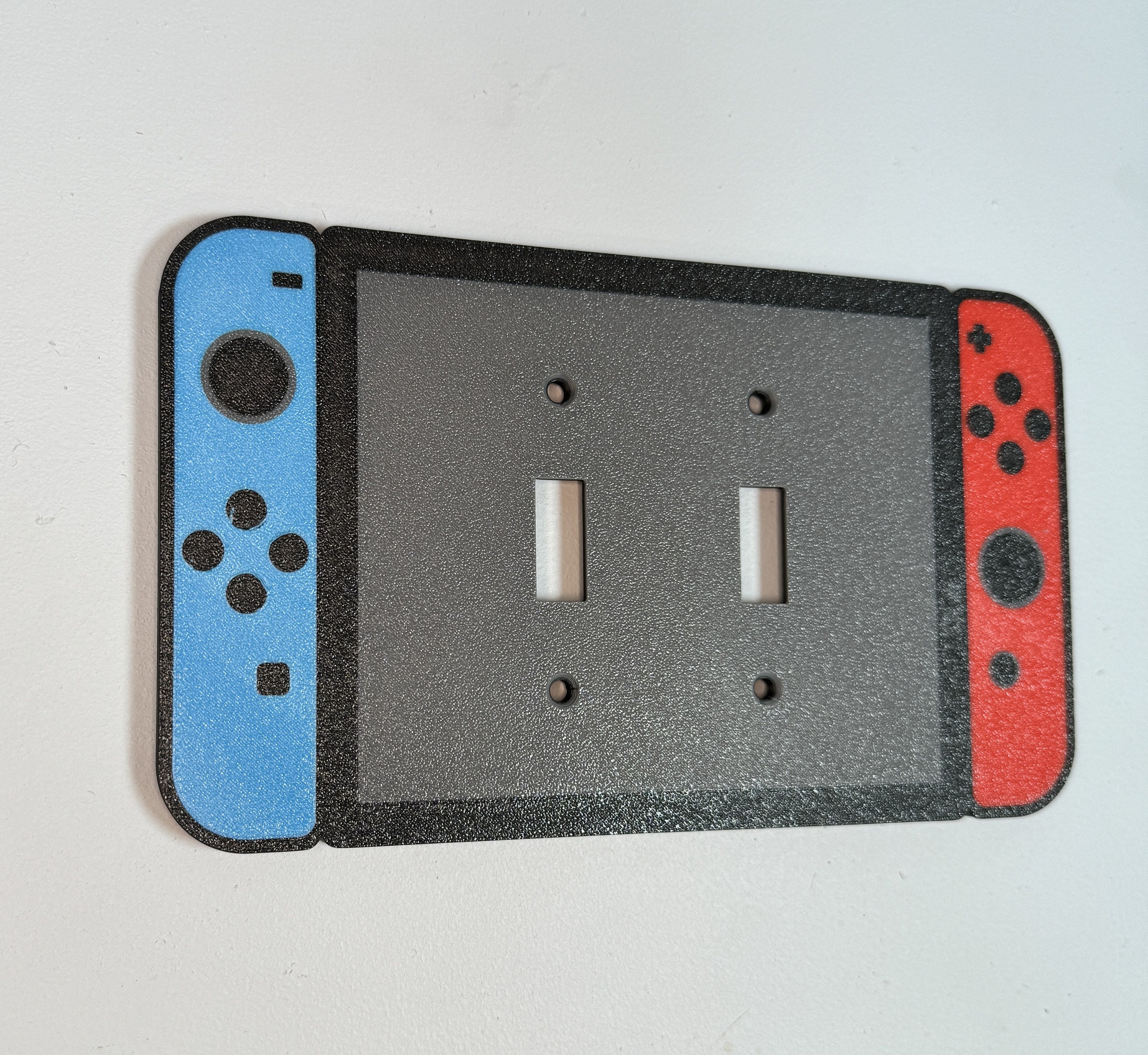 Nintendo Switch Light Switch Double Toggle Cover Plate- Game