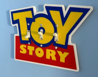 Toy Story Inspired Light Switch Cover | Pixar Style Kids Room Decor | Custom Wall Plate | Nurseries | Baby Boy Room |
