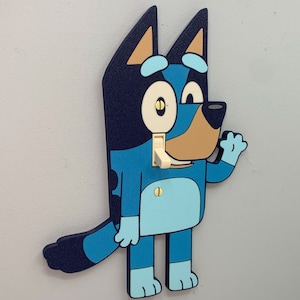 Blue Dog Cartoon Light switch cover | toggle or rocker |- plate fun custom room wall art