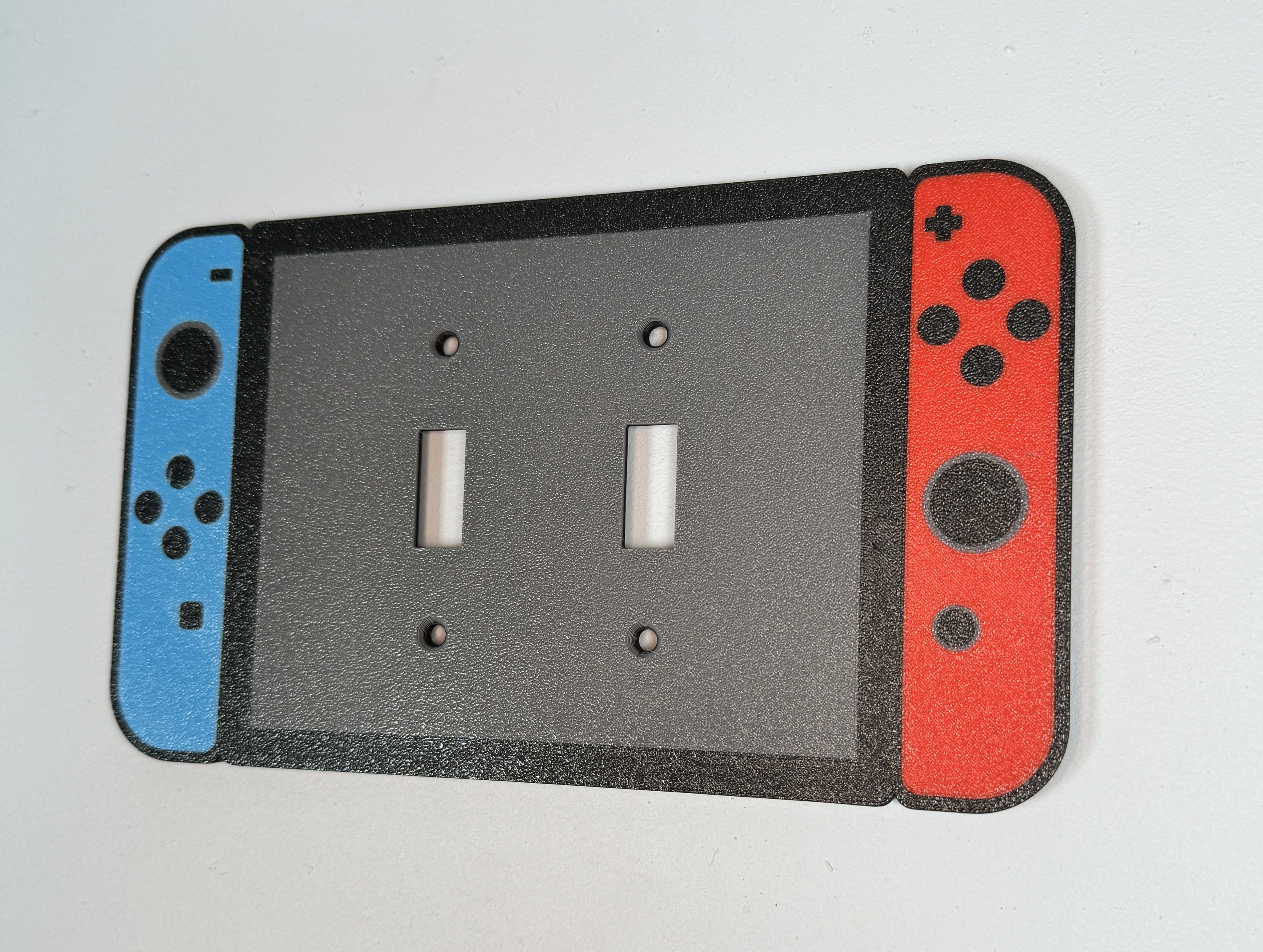 Nintendo Switch Light Switch Double Toggle Cover Plate- Game