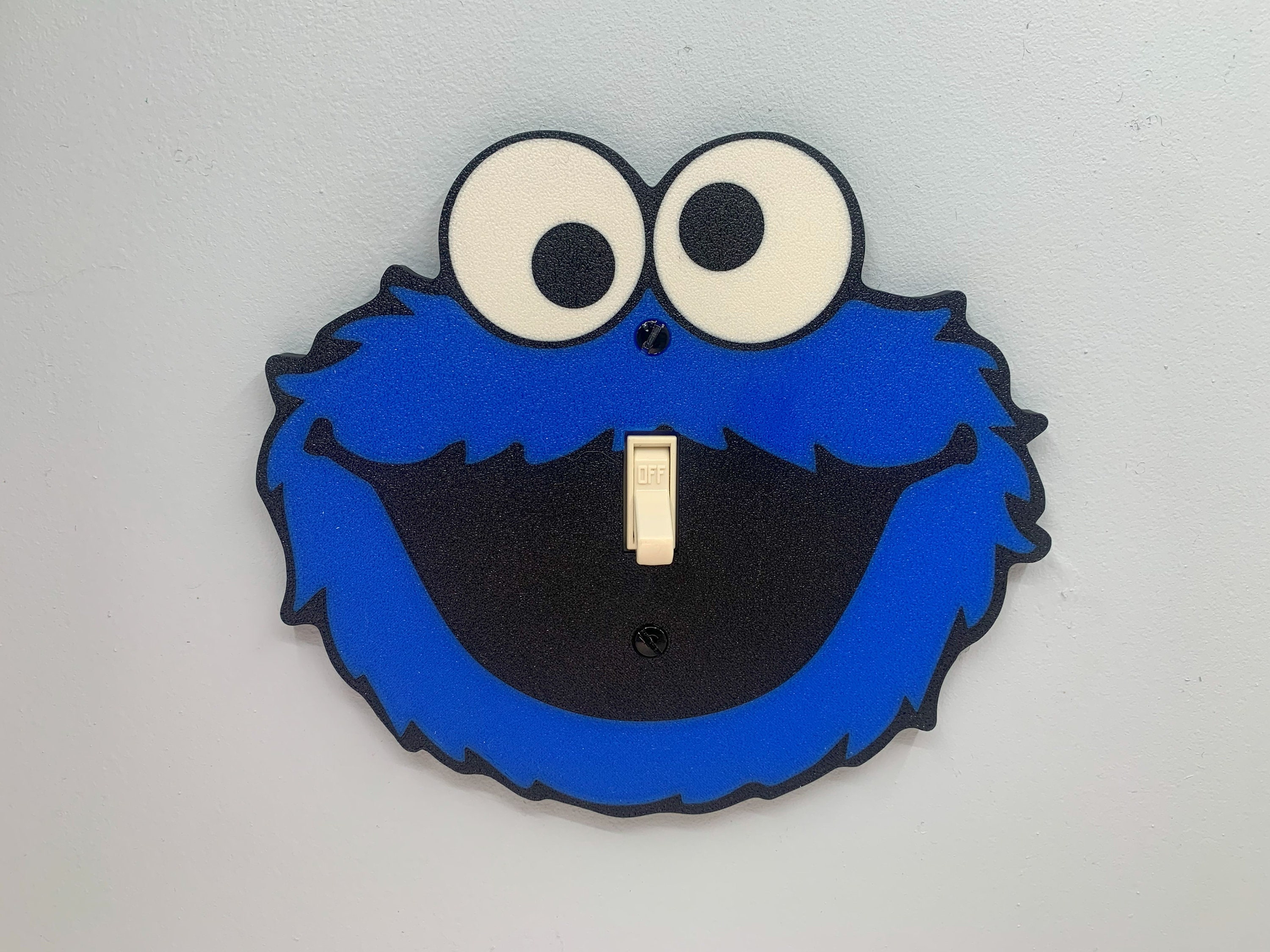 Sesame Street COOKIE MONSTER Light Switch Cover Plate Kids Etsy Australia