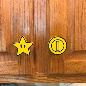 NEW OPTIONS MARIO themed Drawer Knobs/Handles for Nurseries, Kid's Rooms, Cabinets, and Dressers Screws and washers Included image 7