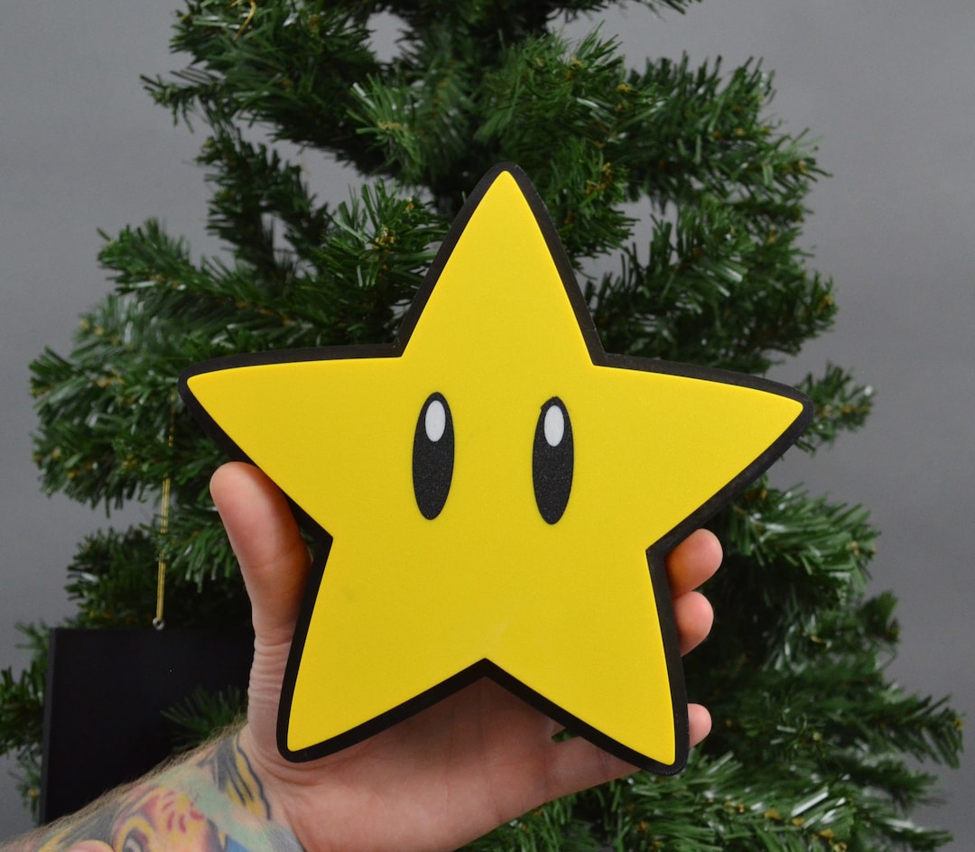 LARGE Super Mario Star Tree Topper Mario Christmas Etsy UK
