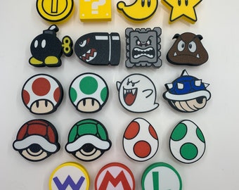 NEW OPTIONS!! MARIO themed Drawer Knobs/Handles for Nurseries, Kid's Rooms, Cabinets, and Dressers! Screws and washers Included!