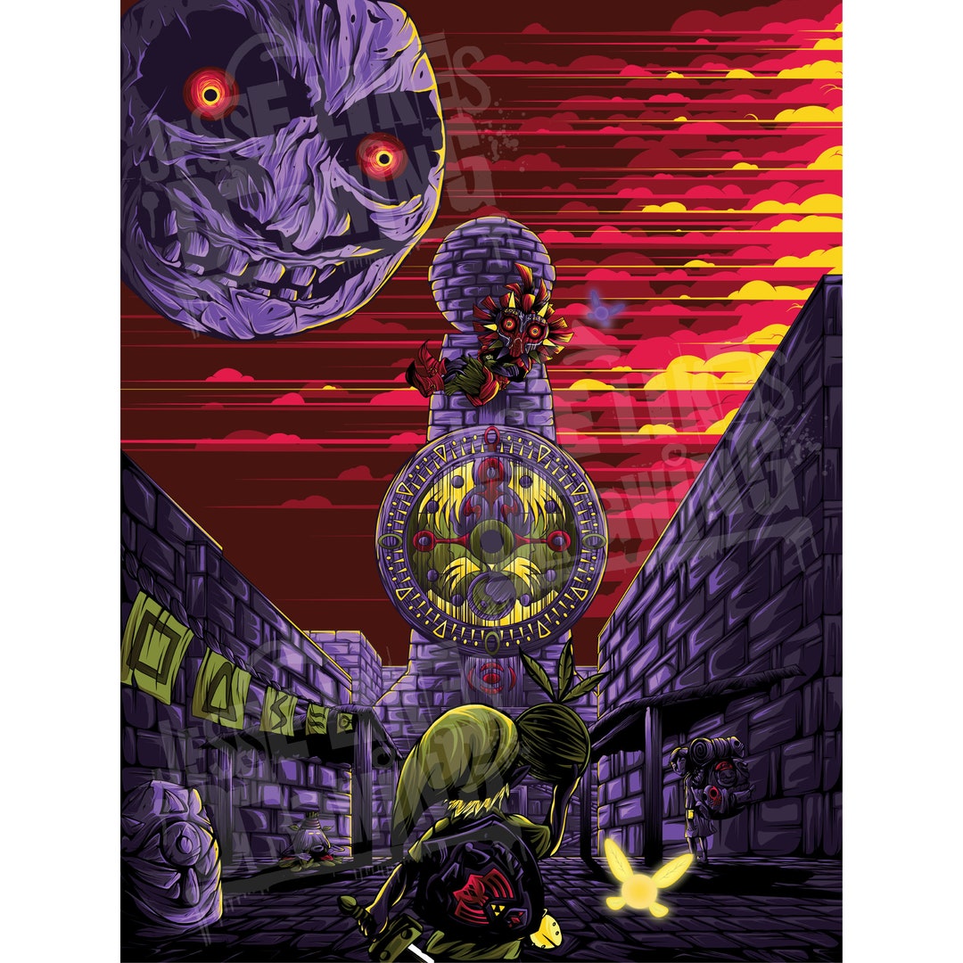 Majora's Mask - Zelda - Skull Kid - Art Print - Etsy
