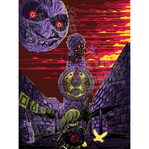 Majora&#39;s Mask - Zelda - Skull Kid - Art Print