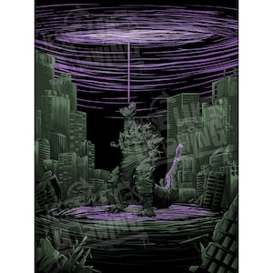 Shin Godzilla Art Print - Godzilla - Tokyo - Godzilla - Kaiju