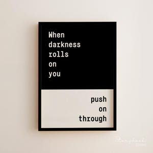 Póster de la letra de la canción "Sigue adelante": Cita inspiradora de Oldies Station de 21 Pilots (descarga digital)