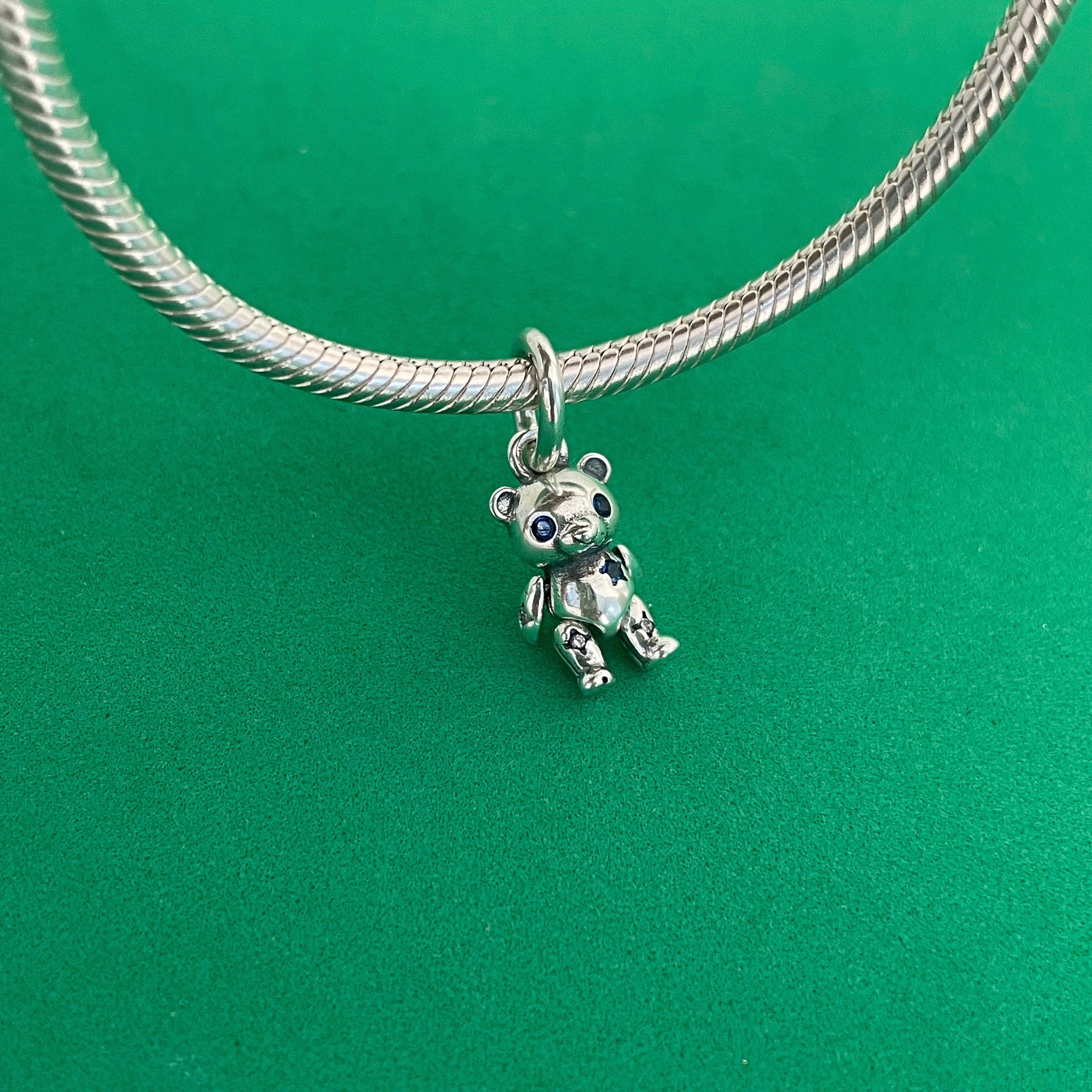 Pandora Movable Teddy Bear Dangle Charm Authentic 925 Etsy
