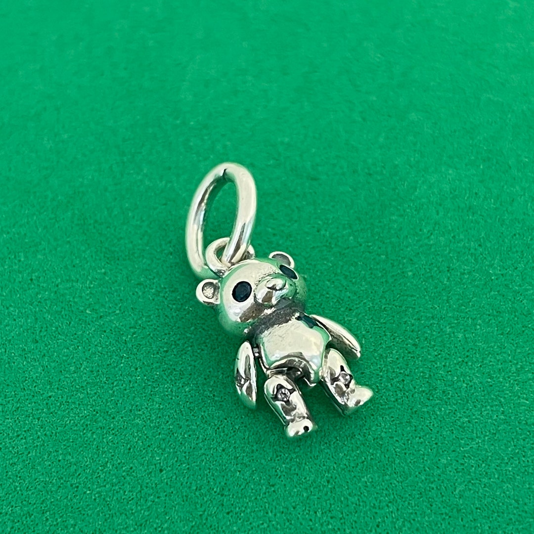 Pandora Movable Teddy Bear Dangle Charm Authentic 925 Etsy