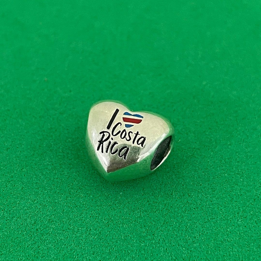 Pandora I Love Costa Rica Exclusive Dangle Charm Authentic 925 Pendant