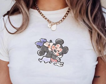 Mickey Minnie Disney Baby Tee, Disney Vacation Baby Tee, Y2k 90s Style Mickey Tee, Halloween Tee, Christmas Shirt, Hallothankmas Shirt