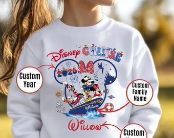 Personalized Disney Cruise Sweatshirt, Disney Cruise Group Hoodie, Disney Cruise Shirt, Disney Shirt, Family Matching Shirt, Cruise Shirts