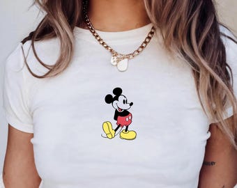 Mickey Mouse Disney Baby Tee, Disney Vacation Baby Tee, Y2k 90s Style Mickey Tee, Halloween Tee, Christmas Shirt