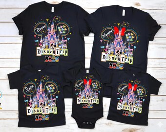 Custom Disney 2026 Family Shirt, Disneyland Family Vacation Shirt, Custom Disney Shirt,Disney Family Trip Shirt,Disney Family Vacation Shirt