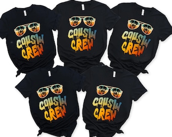 Cousin Crew T-Shirts, Family Reunion T-shirts, Cousin Crew Shirt, Cool Cousin Club Shirt, Summer Vacation T-Shirt,  Cousin Group Vacay Shirt