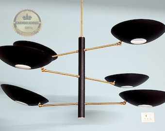 6 Shades Modern Lamp Exclusive Design Sputnik Chandelier Home Décor Ceiling Pendent