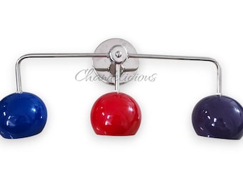 Bold Retro Wall Light – 3 Eyeball Arms in Chrome | Mid-Century Modern Wall Sconce Fixture