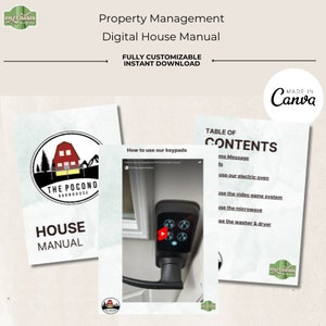 Property Management Short-Term Rental Digital House Manual for Airbnb/ Vacation Rental