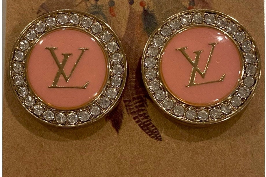 Earrings – Tagged Upcycled Louis Vuitton – The Boujee Gypsy