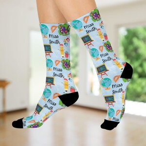 Personalized Teacher Socks - Fun Classroom Design, Perfect Gift for Educators, Sock Gift for Teacher Appreciation, School Socks, [...]