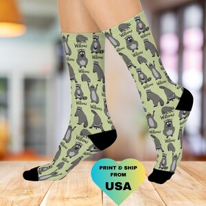 Personalized Raccoon Unisex Socks