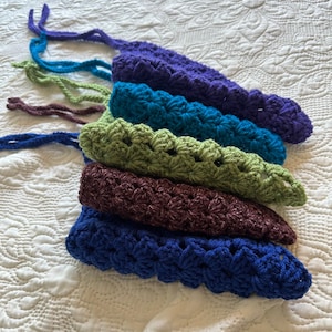 Crocheted Granny Stitch Bandanas - Large