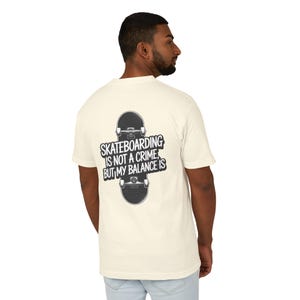 Skateboarding is a Crime Shirt - Etsy