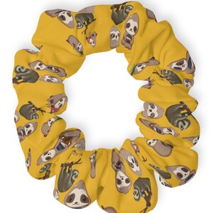 Yellow Scrunchie Gift For Sister Ponytail Holder Elastic Hair Brand Hair Accessories For Women Gift For Aunt Birthday Gift For Mum