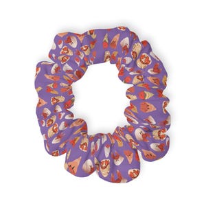 Purple Scrunchie Gift For Girls Birthday Gift For Mum Ponytail Holder Gift For Aunt Elastic Hair Brand Beachy Hair Tie Gift For Sister