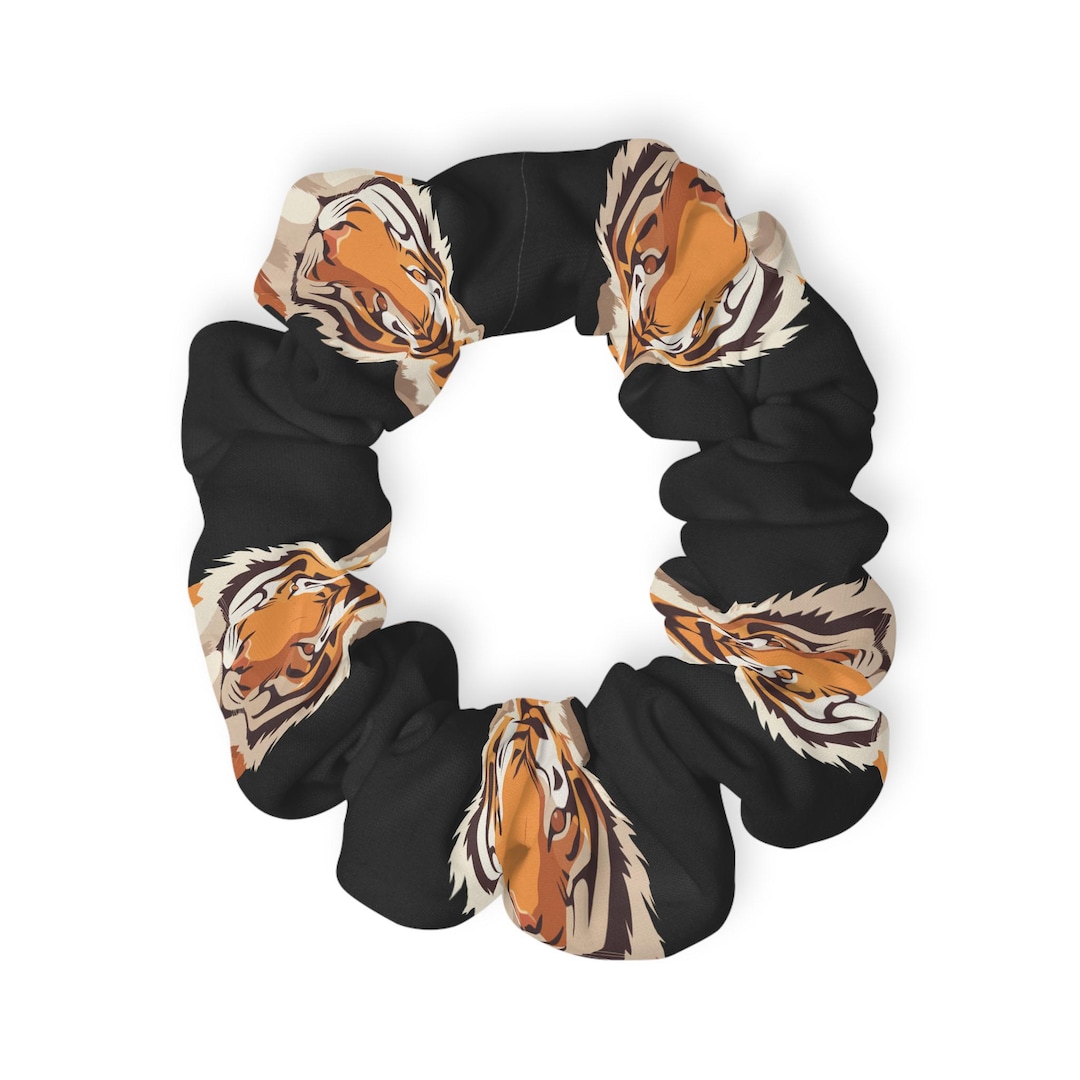 Tiger Scruff Wild Tiger Pattern Scrunchie Gift for Her Gift for Animal Lover Hair ...