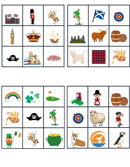 Royal Bingo England Bingo Scotland Bingo Wales Bingo - Etsy