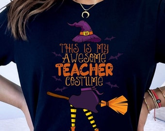 This Is My Awesome Teacher Costume, Halloween Shirt, Teacher Halloween Shirt, Fall Shirt, Halloween TShirt, Fall Shirt, Teacher Tee, Gift