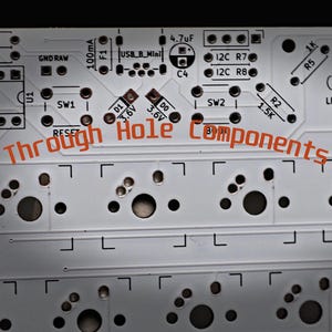 Through Hole Keyboard Component Kit BOM Parts for Plaid Discipline Lattice DIY Mechanical Keyboard