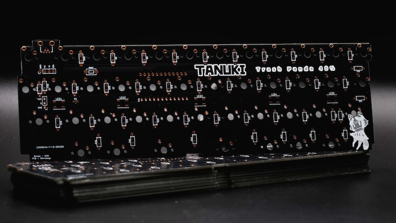 Tanuki 40 Percent DIY Mechanical Staggered Unibody Keyboard PCB afbeelding 4