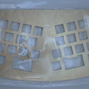 Smallice Alice Layout Keyboard Plate — FR4, Copper, or Brass Copper