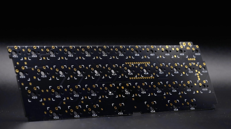 Tanuki 40 Percent DIY Mechanical Staggered Unibody Keyboard PCB afbeelding 15