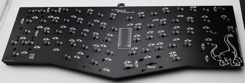 Ergosaurus Alice Layout DIY Mechanical Ergonomic Unibody Keyboard PCB 画像 7