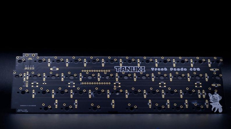 Tanuki 40 Percent DIY Mechanical Staggered Unibody Keyboard PCB afbeelding 17