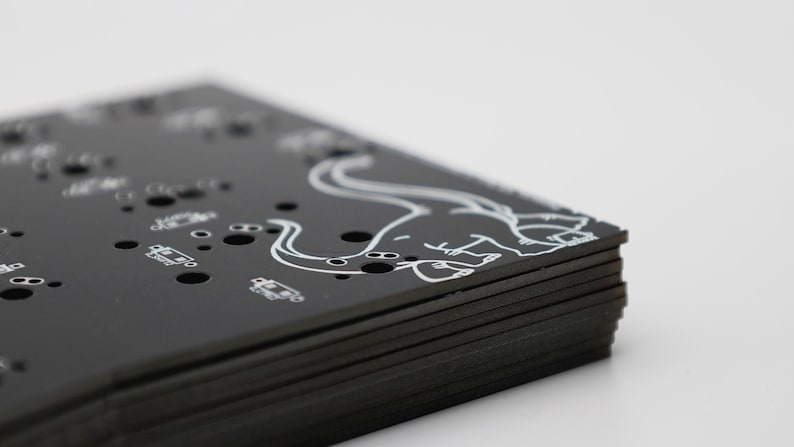 Ergosaurus Alice Layout DIY Mechanical Ergonomic Unibody Keyboard PCB 画像 10