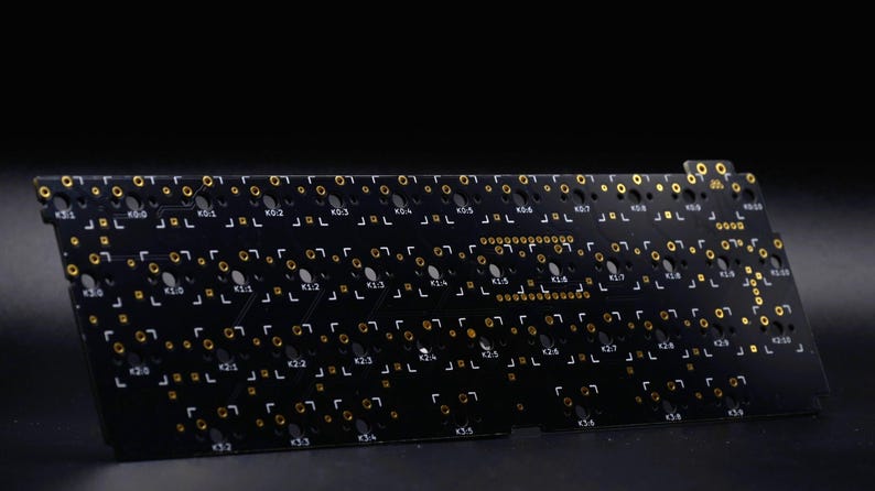 Tanuki 40 Percent DIY Mechanical Staggered Unibody Keyboard PCB afbeelding 13