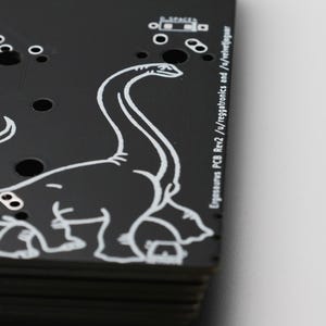 Ergosaurus Alice Layout DIY Mechanical Ergonomic Unibody Keyboard PCB 画像 9