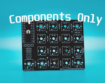 Dumbpad Macropad Component Kit -- RP2040 Controller + EC11 Encoder + Knob