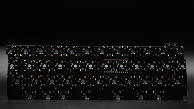 Tanuki 40 Percent DIY Mechanical Staggered Unibody Keyboard PCB afbeelding 16