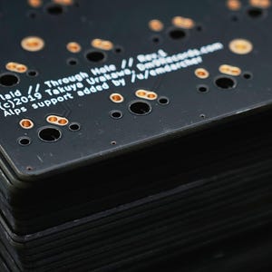 Tanuki 40 Percent DIY Mechanical Staggered Unibody Keyboard PCB afbeelding 10