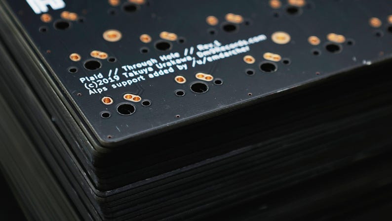 Tanuki 40 Percent DIY Mechanical Staggered Unibody Keyboard PCB afbeelding 10