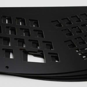 Smallice Alice Layout Keyboard Plate — FR4, Copper, or Brass image 2