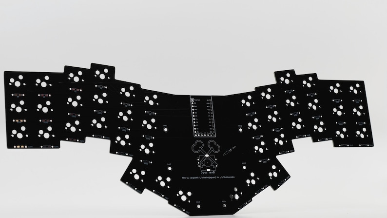 Opus 40 Percent DIY Mechanical Ergonomic Unibody Hotswap Keyboard PCB zdjęcie 5