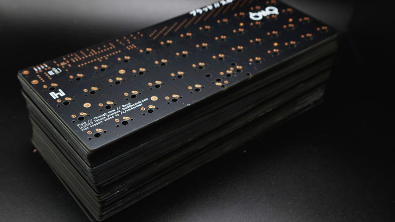 Tanuki 40 Percent DIY Mechanical Staggered Unibody Keyboard PCB afbeelding 8